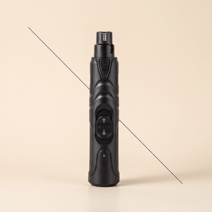 MessyPaws rechargeable pet nail grinder with LED light and two speeds