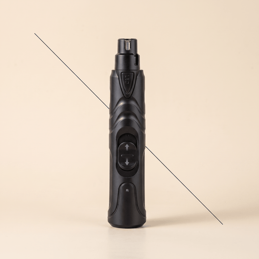 MessyPaws rechargeable pet nail grinder with LED light and two speeds